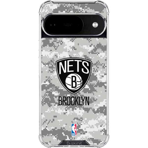 NBA Brooklyn Nets Digi Camo Google Pixel 10 Clear Case